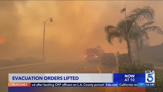 Norte Fire evacuation orders lifted for Orange County residents