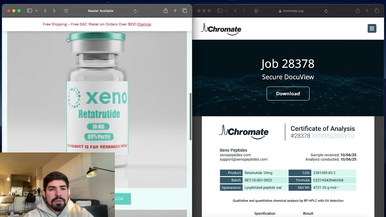 Xeno Peptides COA Verification