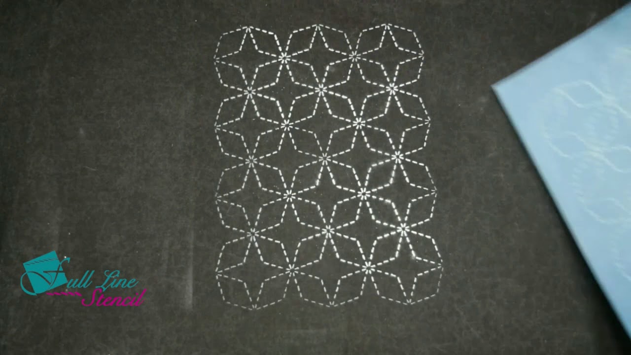 How to: Sashiko Stencil Marking 