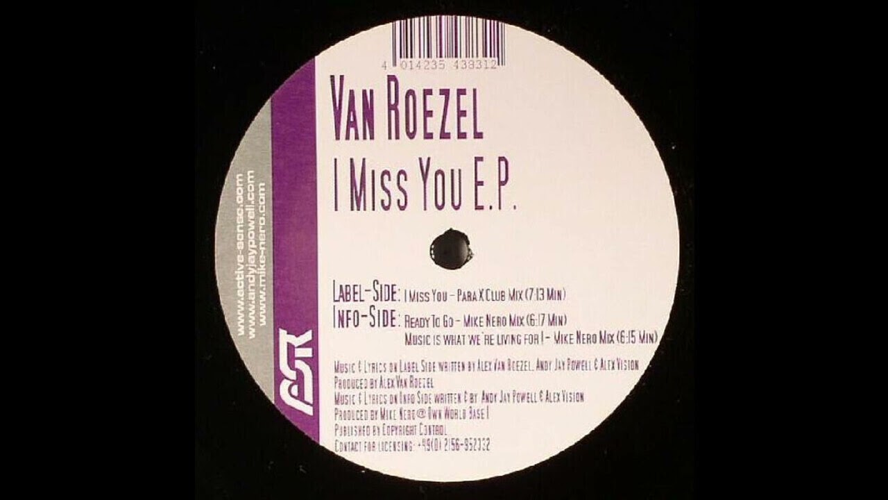 Van Roezel - I Miss You (Para X Club Mix) 2006