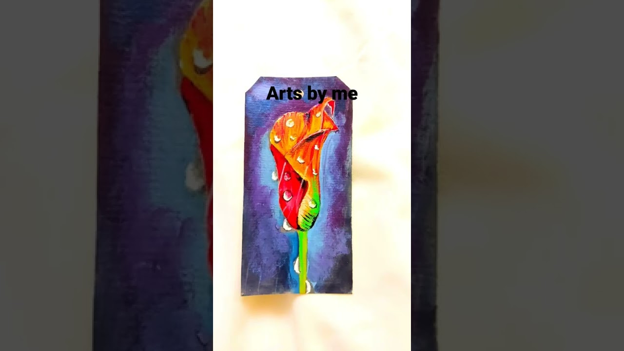 easy floral artworks...easy flower painting 