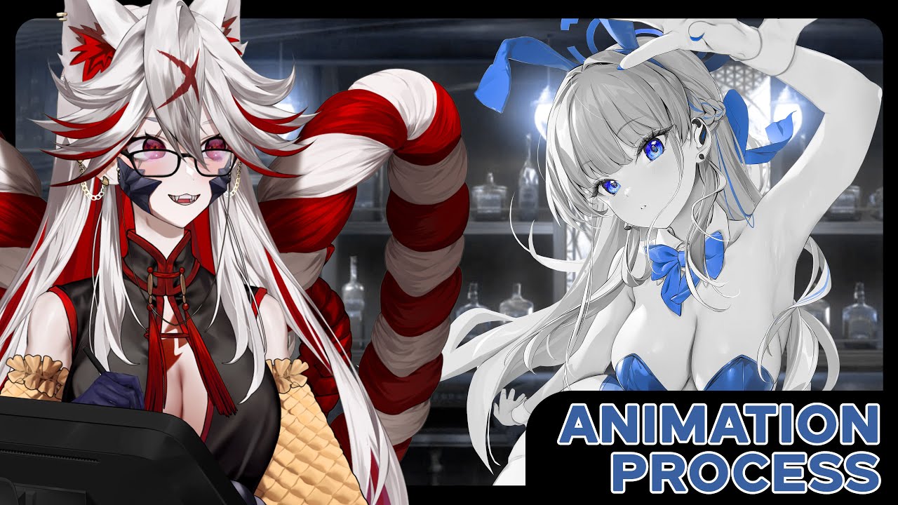 Blue Archive Animation Process for the new Skin MMV - Part 19 - GradNC x Mina