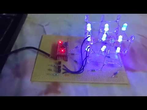 Arduino led cube (3x3x3)