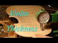 裏板の厚み出し【Thickness of violin back】≪ヴァイオリン製作≫