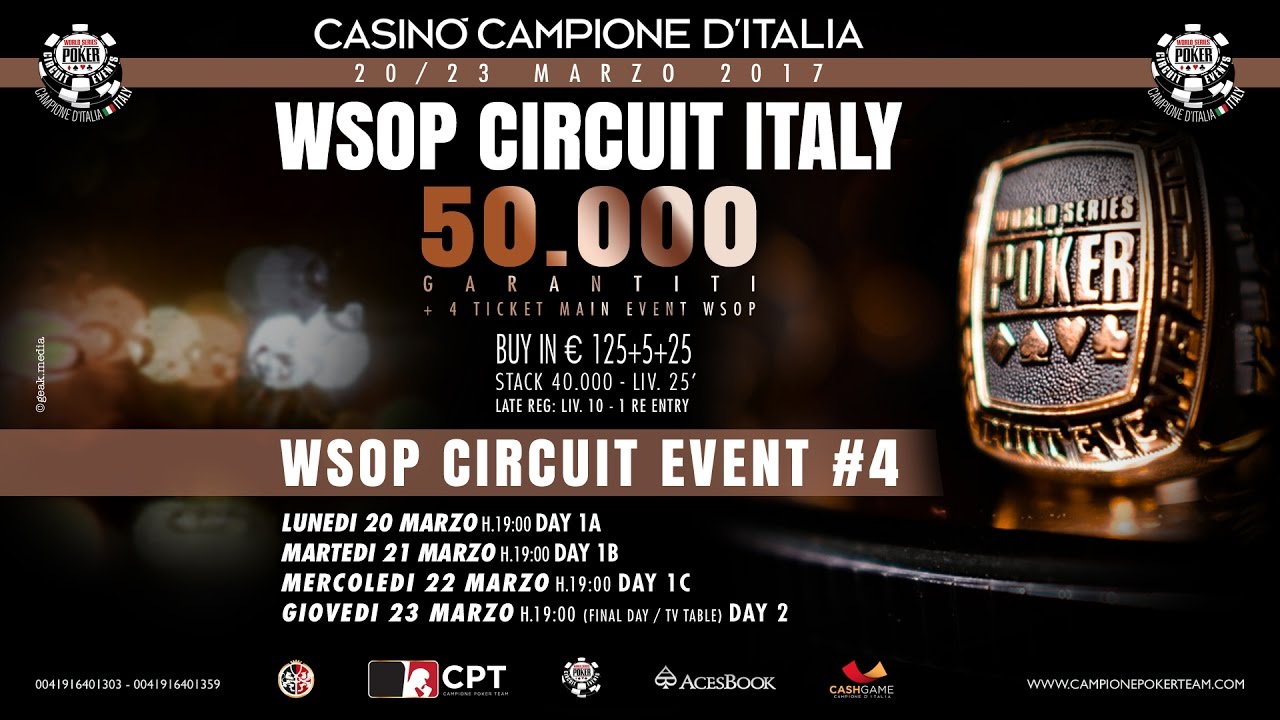 WSOP CIRCUIT EVENT4 Final Day YouTube
