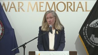 Gov. Spanberger speaks at Virginia War Memorial on Memorial Day