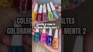 Testando os esmaltes da Colorama Divertida Mente 2 😍 #divertidamente2 #unhas #esmalte  #insideout