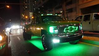 DAYTONA TRUCK MEET 2020 DAY 1 PART 4 TRUCKS RUNNING THE STREETS VLOG 030