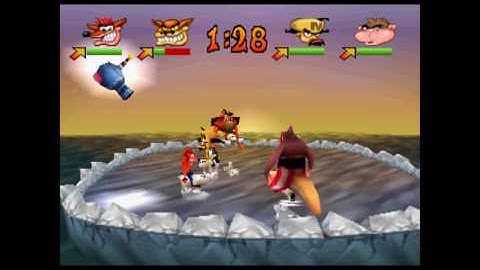 Crash Bash - Warp Room 1: Jungle - Crashball (Crystal) (2000) [PLAYSTATION]