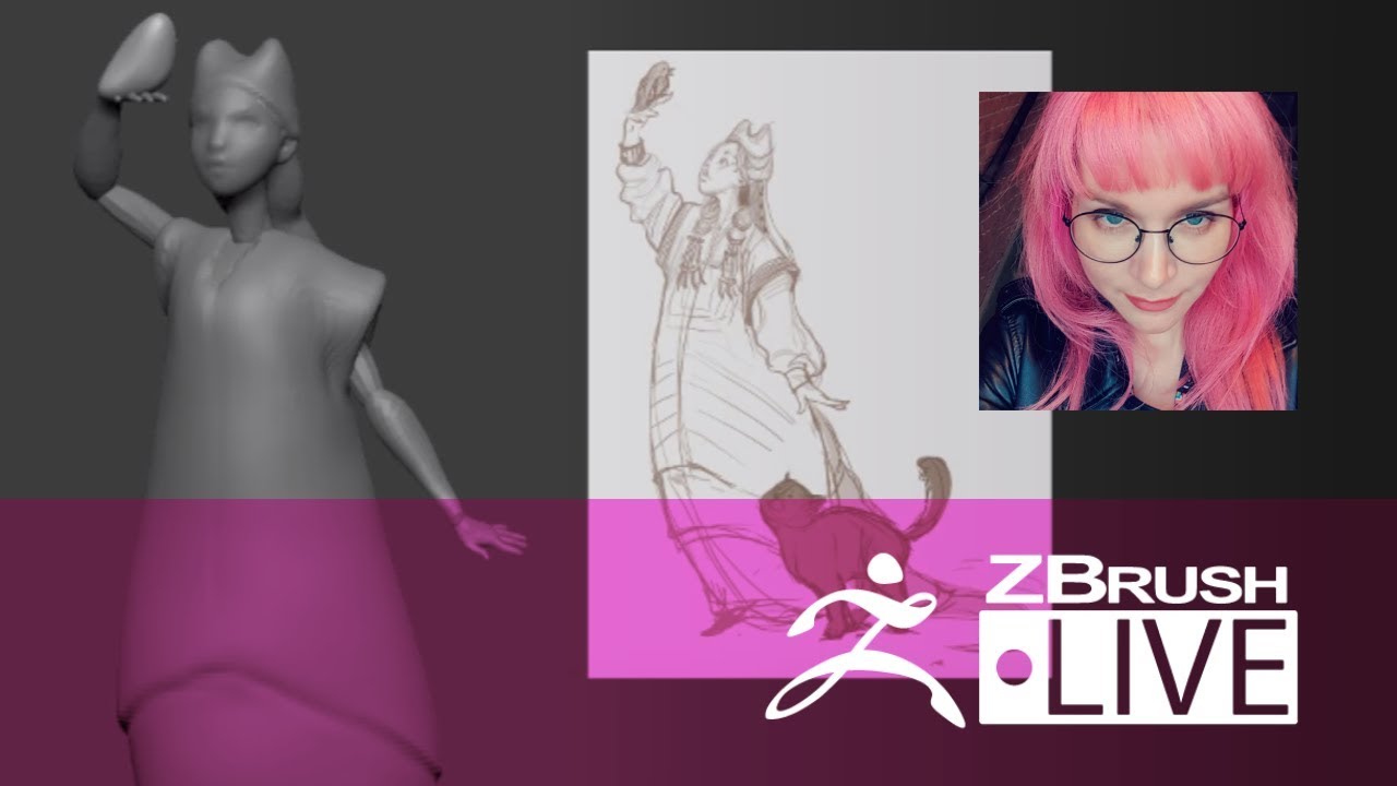digital marketing [RU] Alina Ivanchenko - Создание стилизованного персонажа в ZBrush с нуля - Episode 1