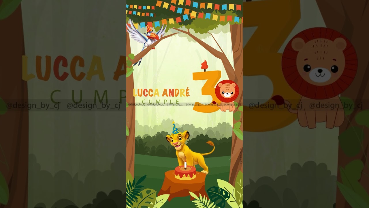 Birthday Invitation Video | Lion King Themed | The Lion King