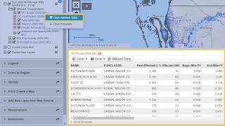 Exploring the Attribute Table (Sea Level Scenario Sketch Planning Tool) Net Worth