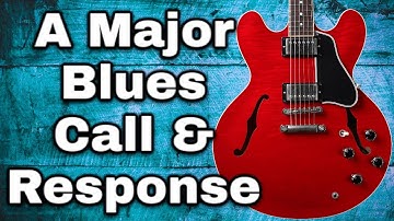 A Blues With Call And Response Guitar Solo Backing Track 84BPM