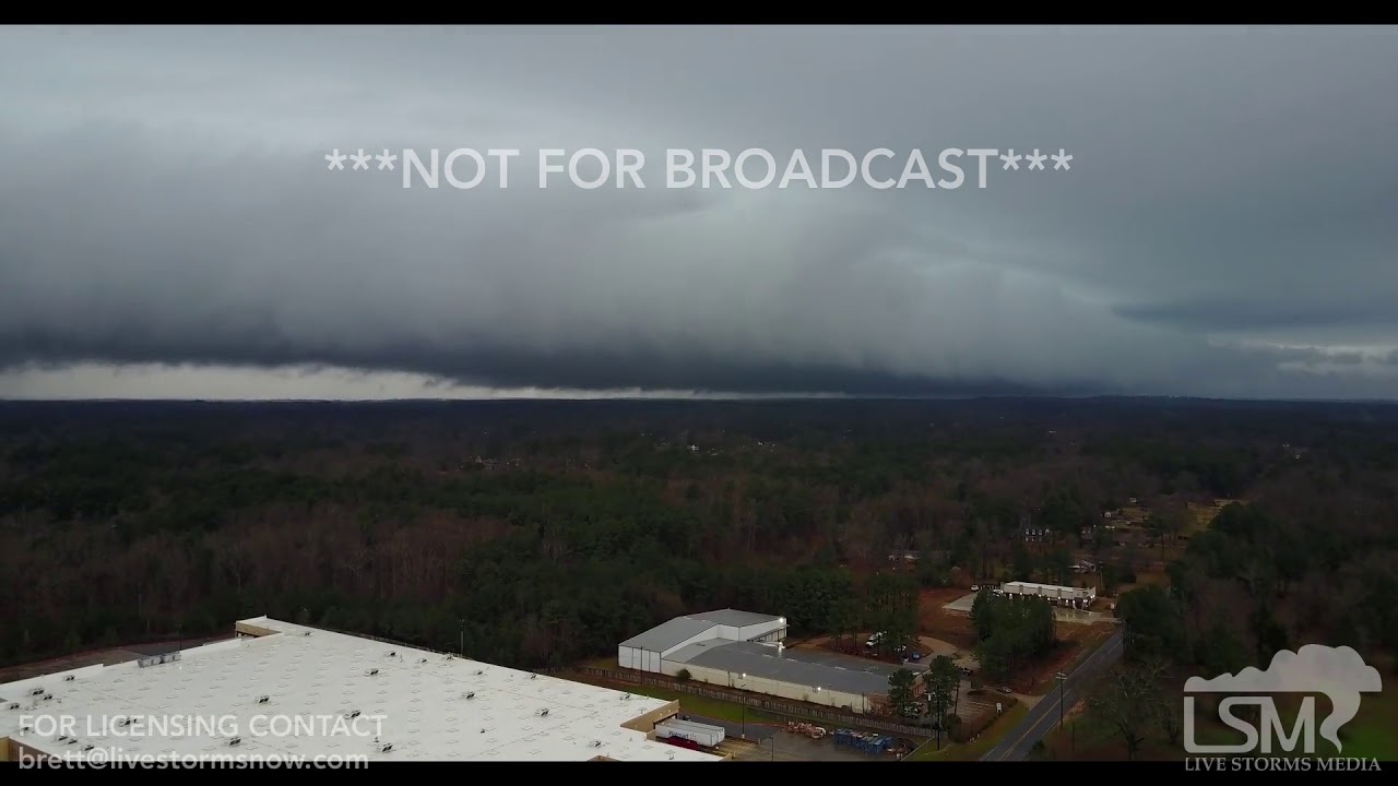 2-27-2018 Haughton, La Shelf cloud time lapse from drone 2 - YouTube