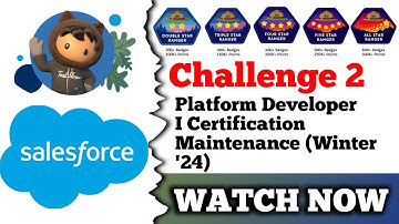 Platform Developer I Certification Maintenance (Winter 