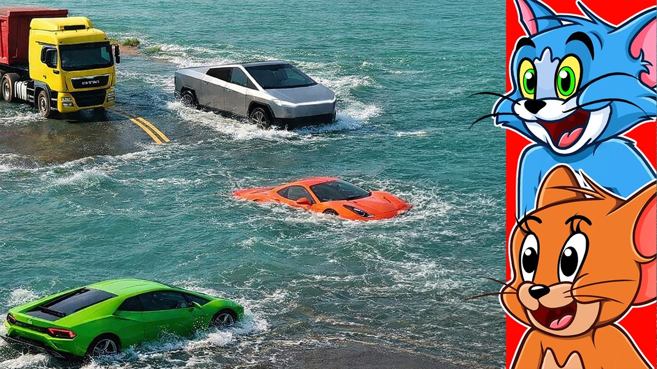 Cars vs Deep Water FAILS COMPILATION