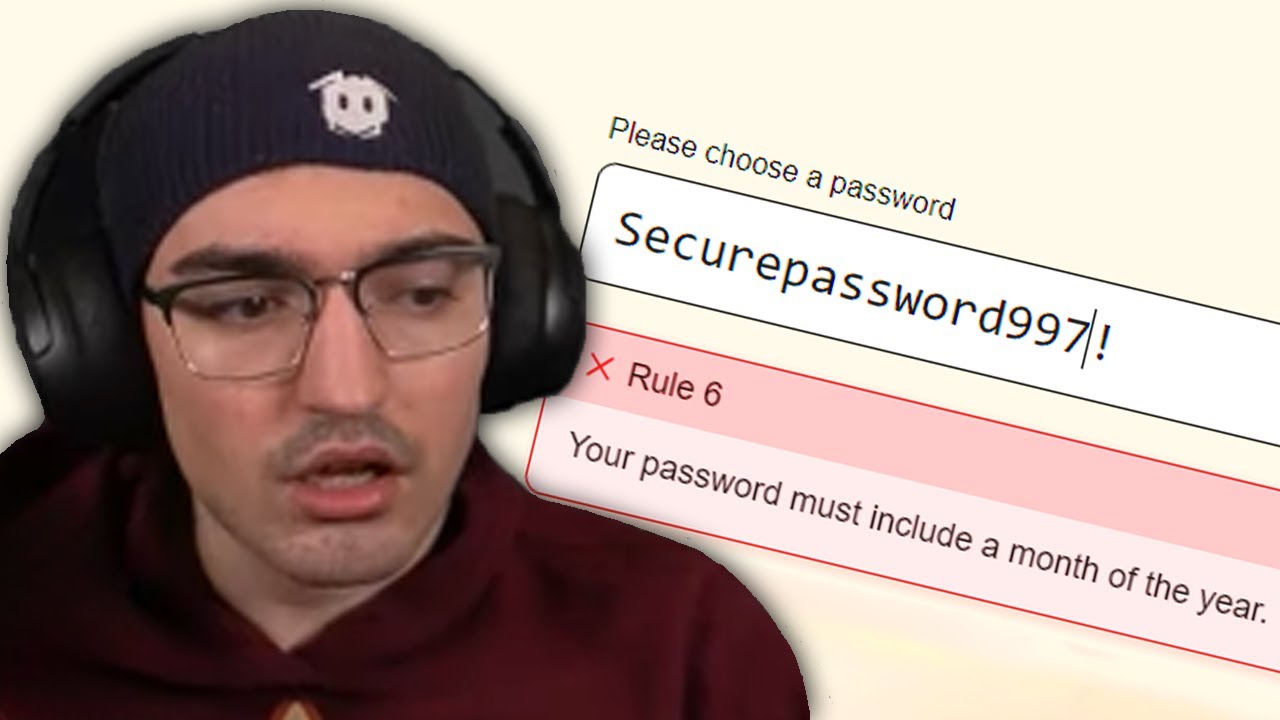 Smallant tries the Password Game