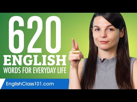 620 English Words for Everyday Life - Basic Vocabulary #31