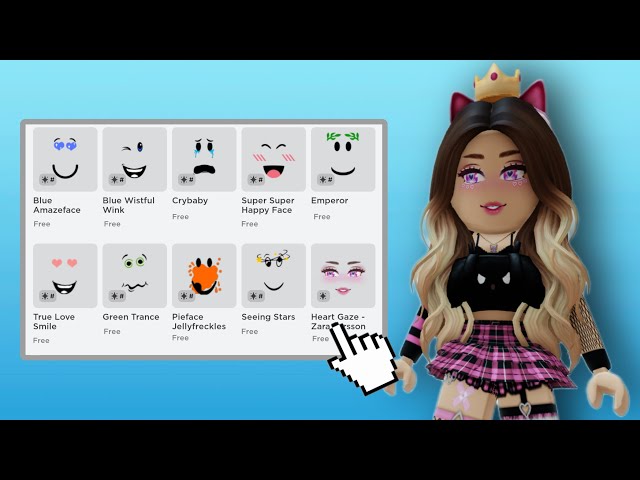 get these *FREE* roblox face before it's gone! 🙀💖 