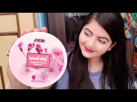 Nykaa wanderlust Japanese cherry blossom body butter review | body butter for summers | RARA |