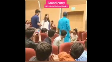 IAS Ishita kishore mam grand entry upsc motivation video #shorts