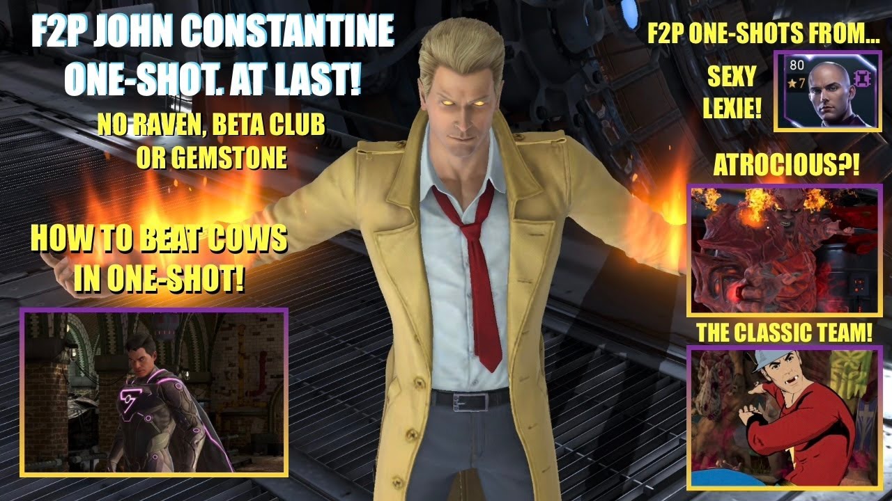 The first John Constantine F2P one-shot w/JL Dark. NO Gemstone, Raven, Beta Club! Injustice 2 Mobile
