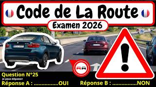 ✅ TEST GRATUIT DU CODE DE LA ROUTE 2026 🚗 #255