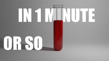 How to create a testtube in 1 minute in Blender Tutorial