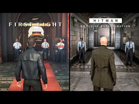 007 First Light vs Hitman 3 (World of Assassination) - Details & Gameplay Comparison