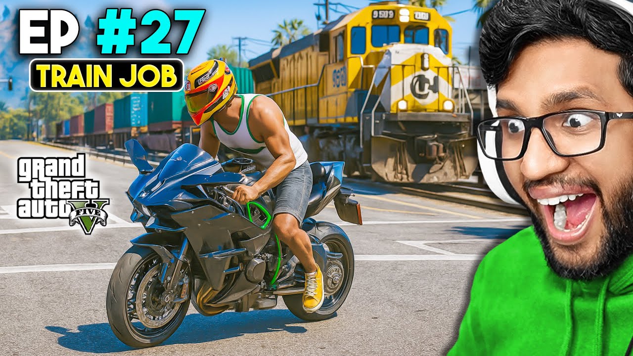 DRIVING TRAIN TO BUY NEW NINJA H2R - GTA 5 REAL LIFE 27 DRIVING TRAIN TO BUY NEW NINJA H2R - GTA 5 REAL LIFE 27