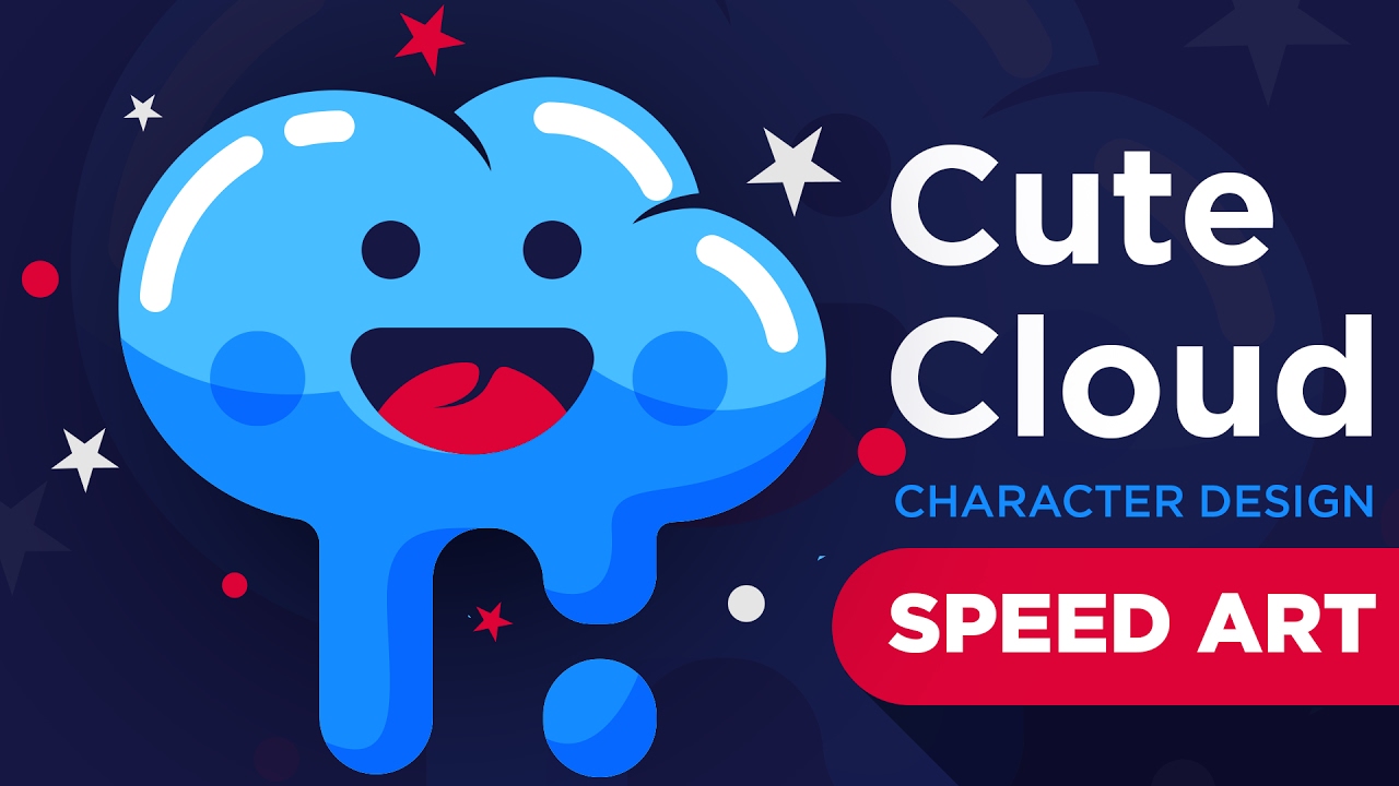 Illustrator speed Art How To Create A Cute Character 