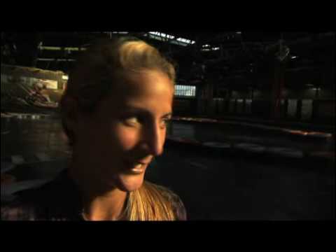 Warsaw 2009 - Go Karting with Edina Gallovits