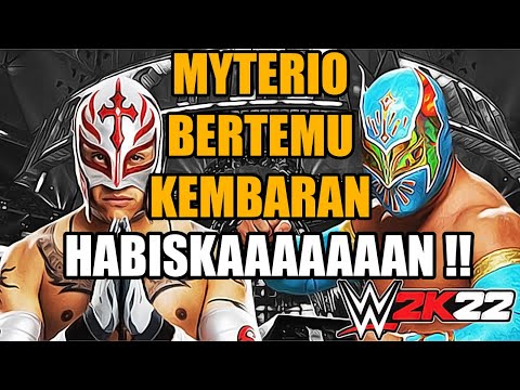 PERTANDINGAN TERAKHIR REY MYSTERIO MELAWAN KEMBARANNYA - WWE 2K22  @ZainMuhammad