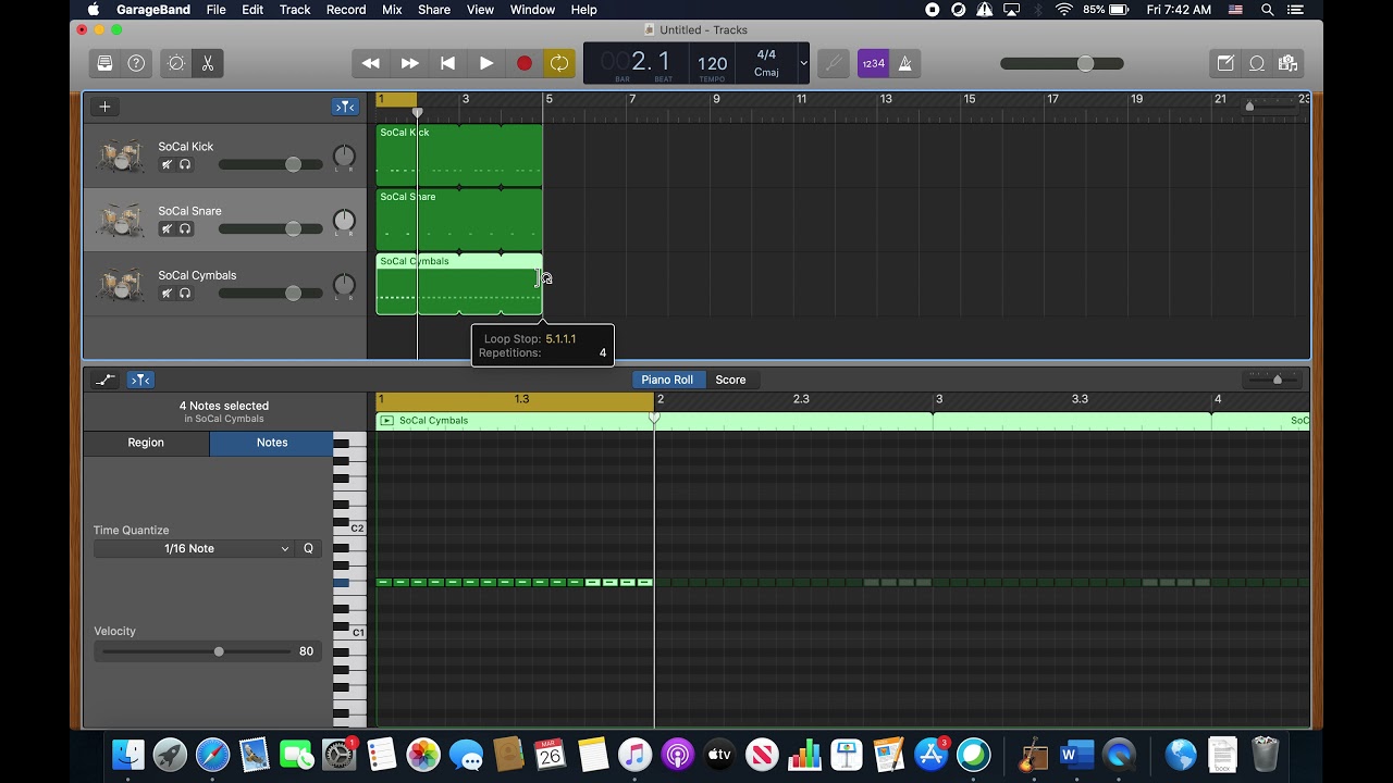 How to create a Software Instrument Drum Groove