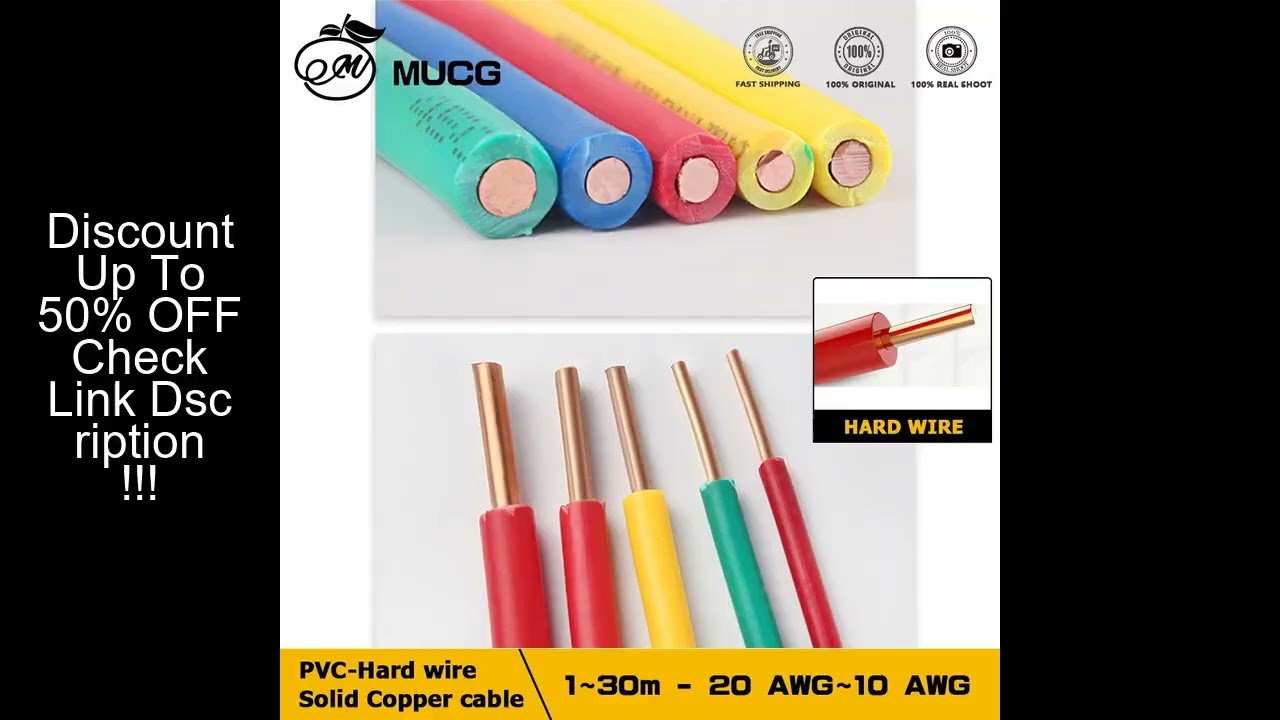 BV Solid Copper wire Electric cable PVC Single core Hard Copper cable Concealed wiring Power supply