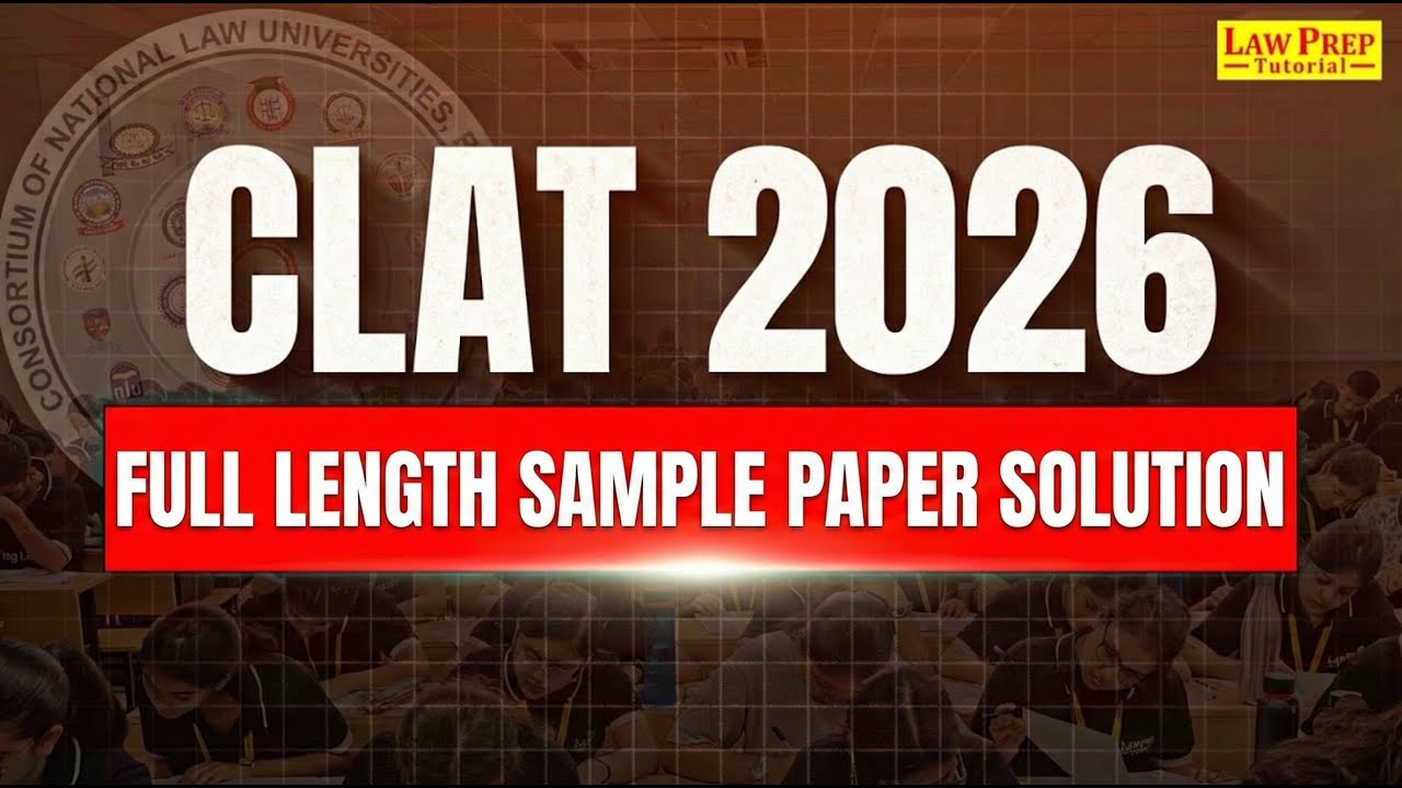 CLAT 2026 Sample Paper OUT! 🚨 Full Length Analysis & Difficulty Review ...