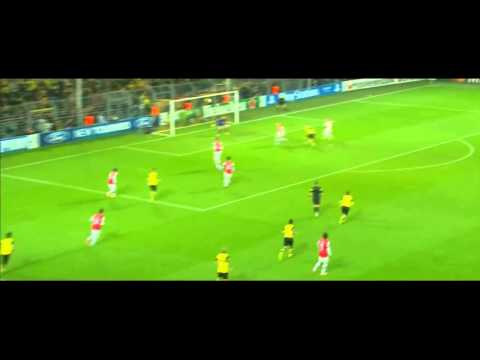 Nuri sahin nutmegs mesut ozil    (borussia vs arsenal)   HD