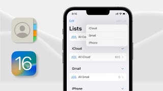 How To Add Group Contacts on iPhone iOS 16