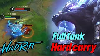 Wild rift Volibear full tank Hard carry MVP- volibear vs fiora baron lane season 13(build and rune)