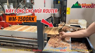 Công Nghệ Lọng CNC WM-1500RK – Nâng Cao Năng Suất Ngành Gỗ Xuất Khẩu, lọng đường cong R nhỏ