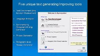 Synonym Replacer   Synonymizer software   enrich your writing   better vocabulary