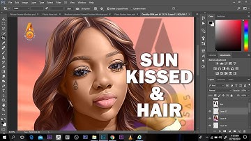 Smudge Painting Photoshop tutorial for hair
