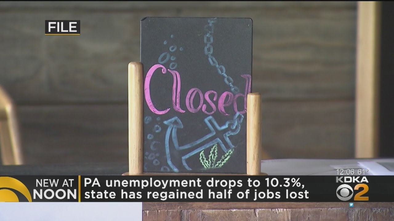 Pennsylvania Unemployment Rate At 10.3% In August - YouTube