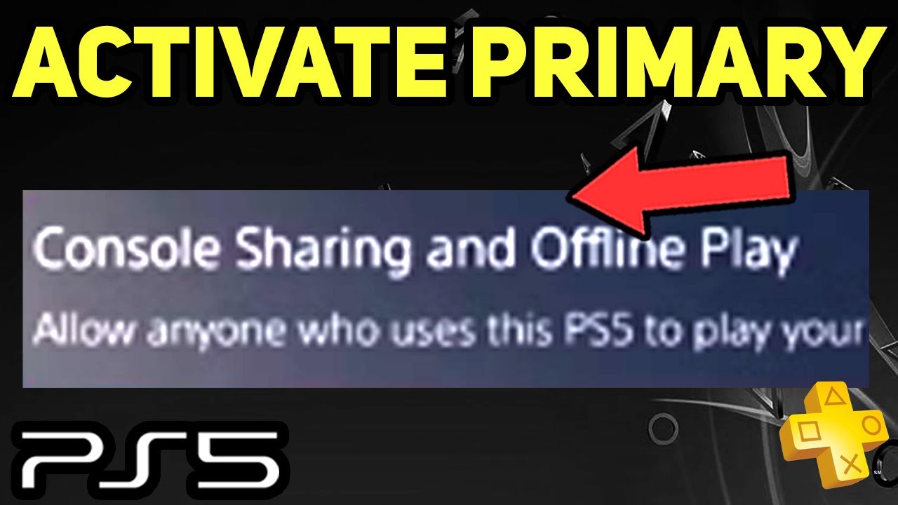 PS5 ACTIVATE PRIMARY EASY NEW! - YouTube