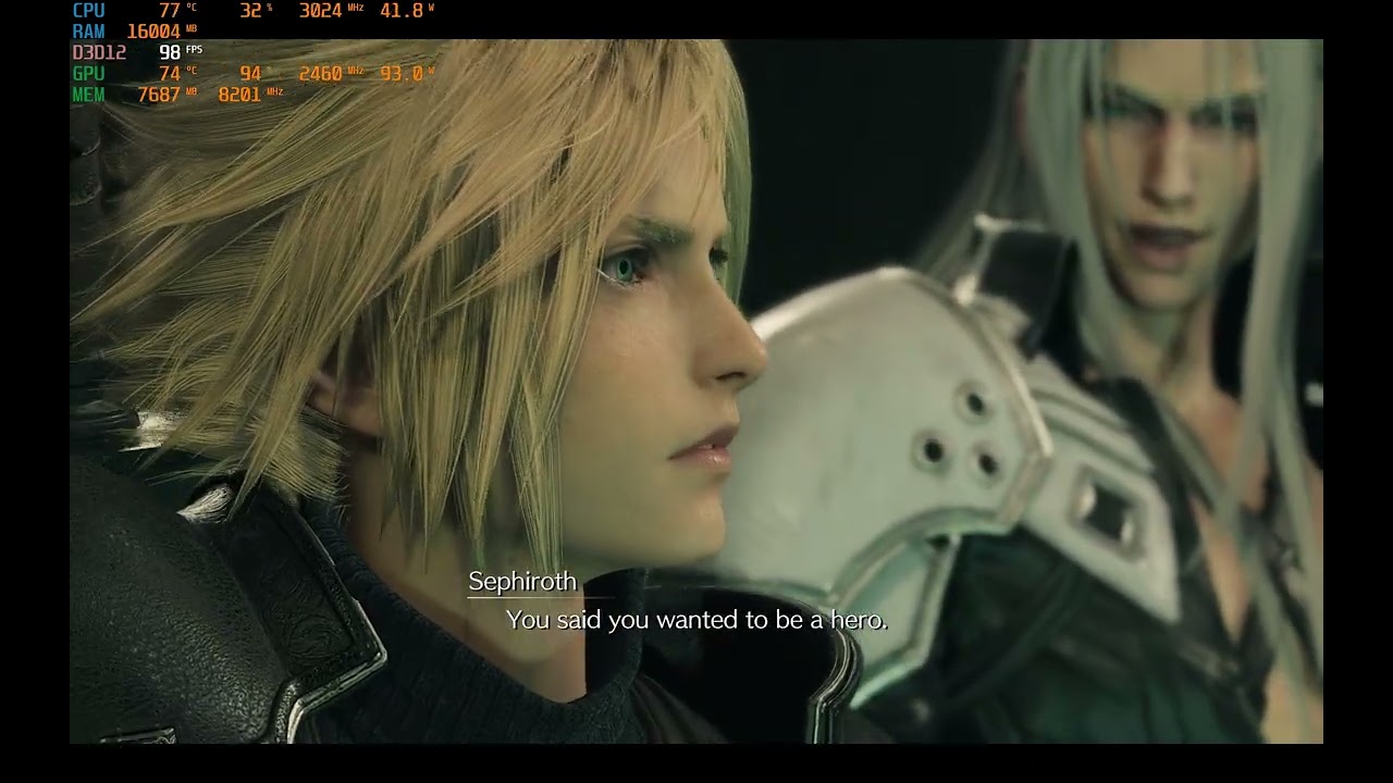 Final Fantasy VII Rebirth (PC) Benchmark - Lenovo Legion 7i - RTX 4070