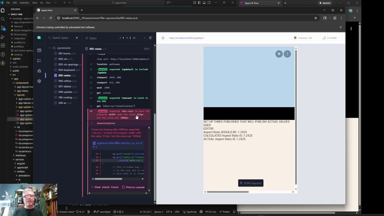 354 - ThreeJS and Angular Space And Time Application: Bug Fix
