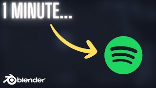 BLENDER SIMPLIFIED - How To Make a Spotify Logo - (Tutorial)