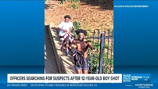 Atlanta Police searching for suspects in shooting of 12-year-old boy