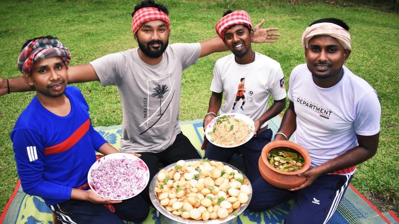 PANI PURI| PANI PURI RECIPE COOKING IN NORTH EAST INDIAN VILLAGE|