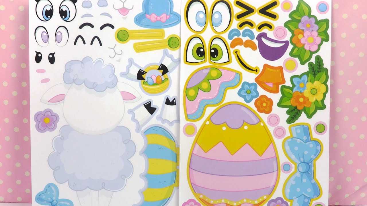 Pâques Crée ton personnage | Décoration Oeufs, Lapin